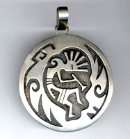 Native American overlay pendant